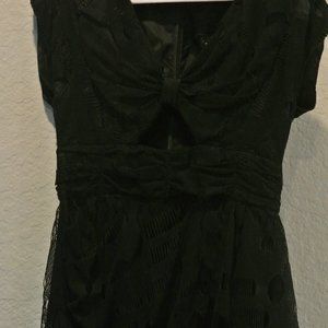 anna sui black dress
